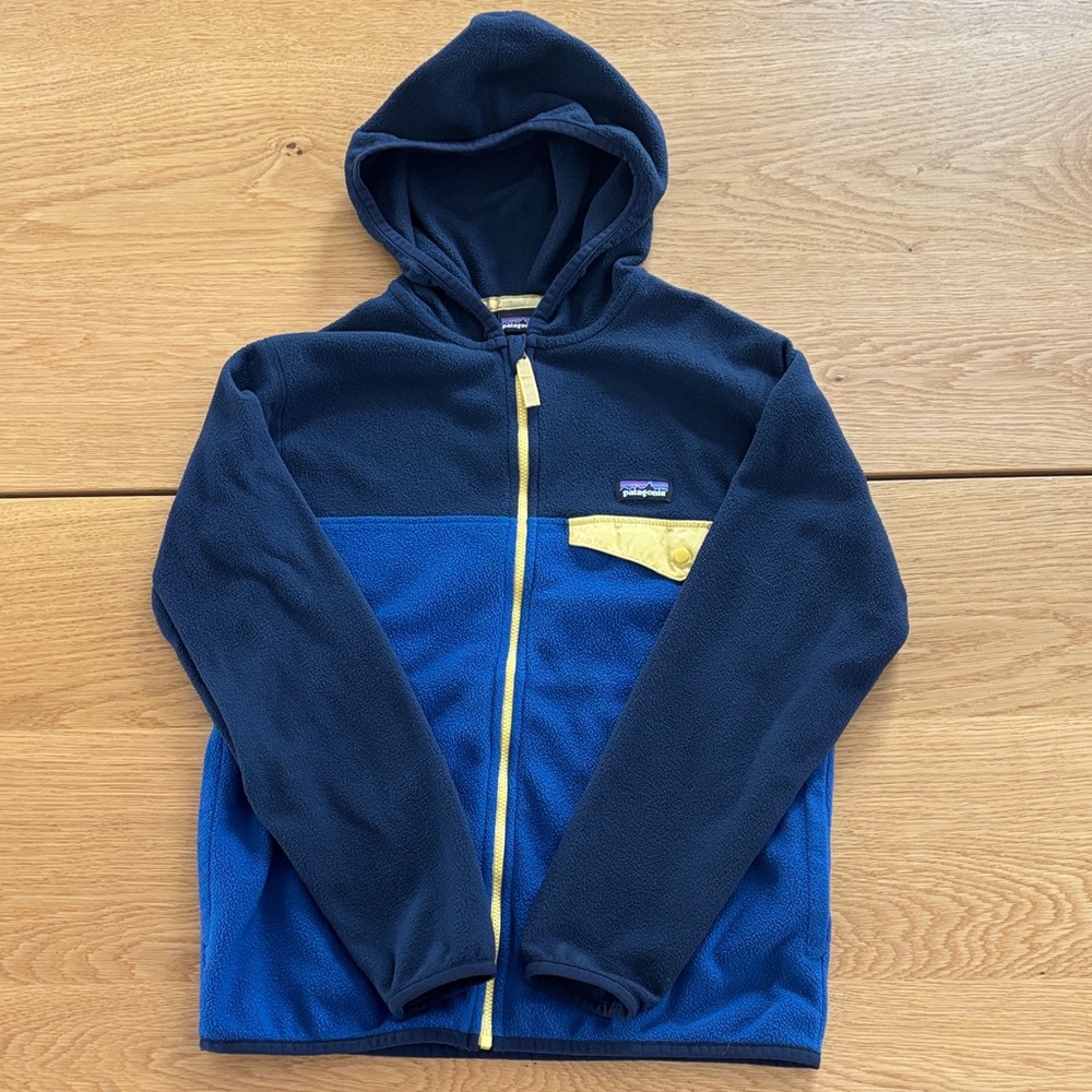 Patagonia Kids Zip Up Hooded Fleece Jacket